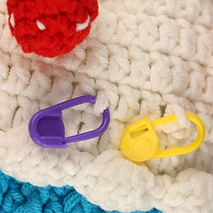 100pcs Colorful Plastic Safety Pins Knitting Markers Crochet Clips