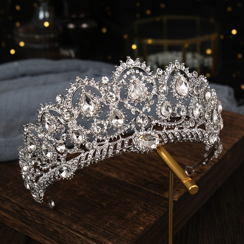 Rhinestone Alloy Crown Bridal Hairband Headband Party Favors