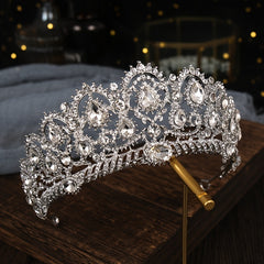 Rhinestone Alloy Crown Bridal Hairband Headband Party Favors