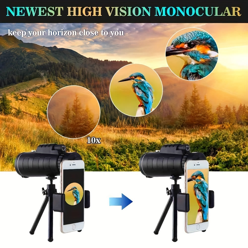40x60 HD Monocula BAK4 High Power Monocular for Bird Watching