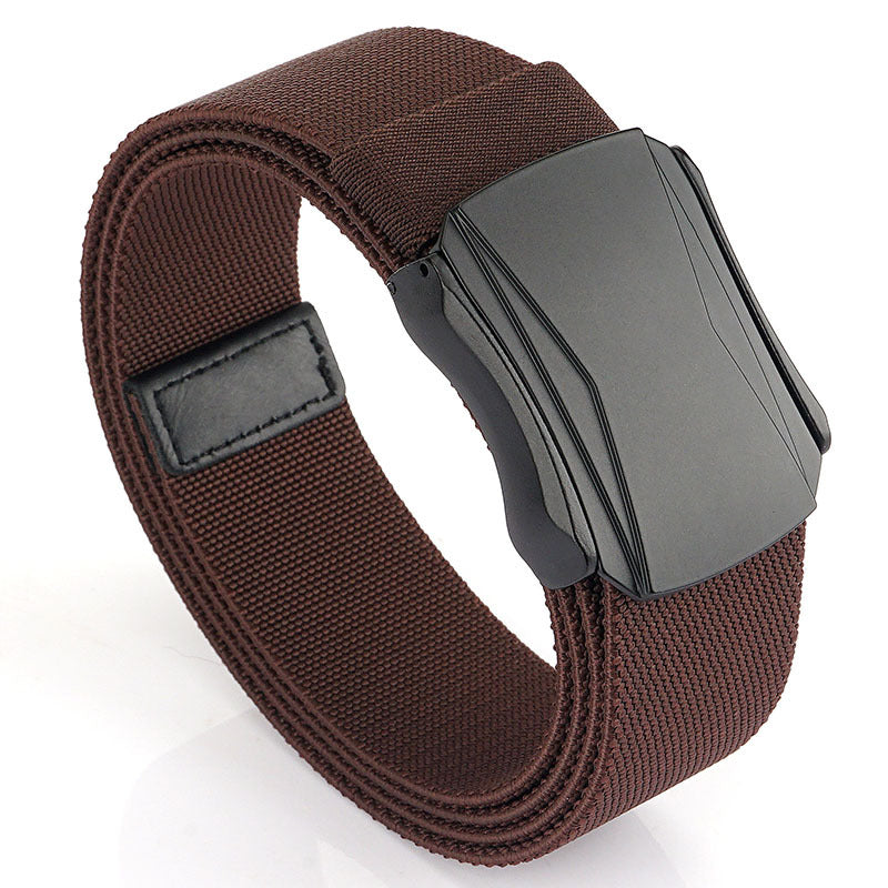 Men's Nylon Leather Belt Casual Pin Buckle Belt