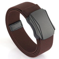 Men's Nylon Leather Belt Casual Pin Buckle Belt