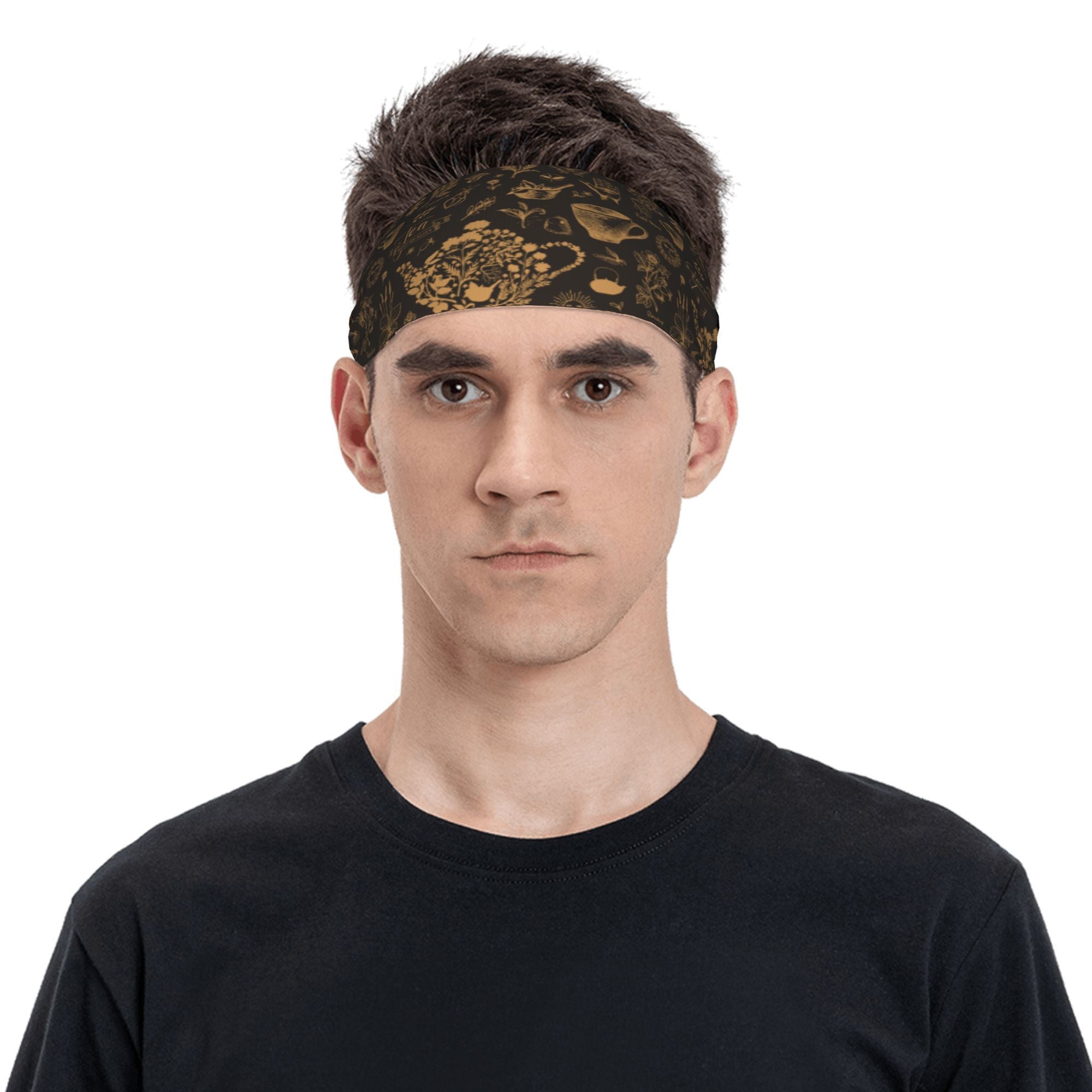 Vintage-Inspired Botanical Kitchenware Headband for Sports & Events