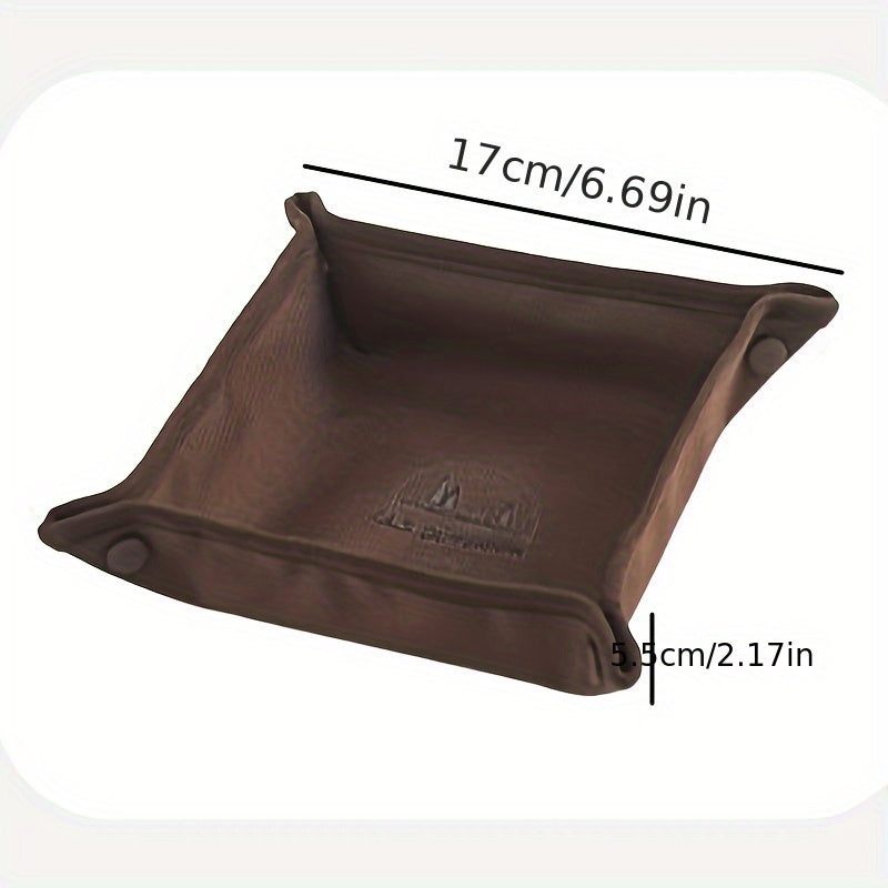Outdoor Camping Storage Tray Portable Folding Square Storage Box