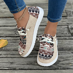 Women's Matching Square Pattern Skate Shoes