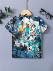 Adventure Building 3D Print Kids T-shirt