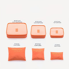 6 Pcs Travel Storage Bag Dustproof Clothes Organizers Multifunctional Bag