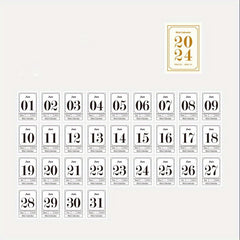 Mini Calendar Book 366 Sheet Tearable Calendar DIY Journal Planner Decoration