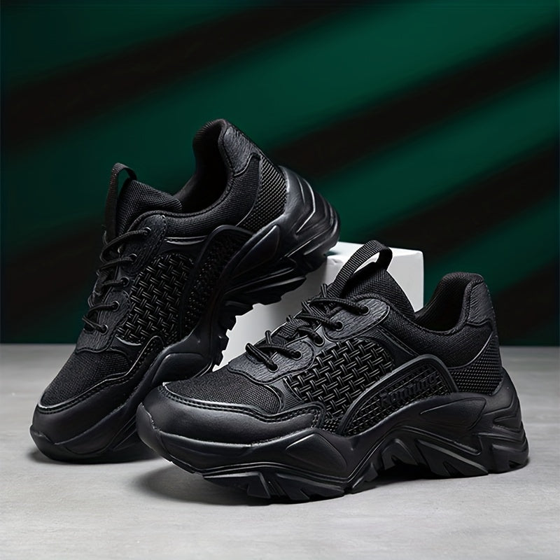 Men's Breathable Chunky Sneakers For Jogging Gym