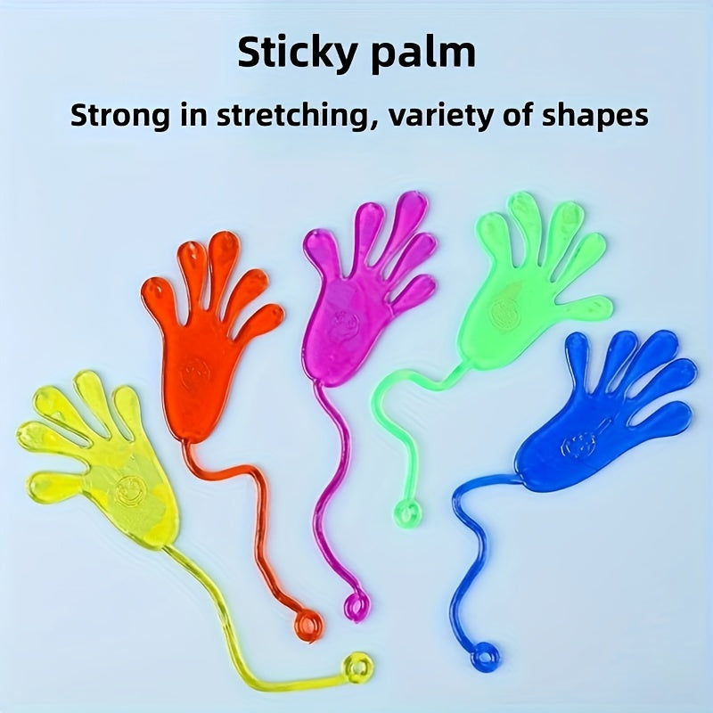 Colorful Elastic Sticky Wall Palm Toy for Climbing Hands