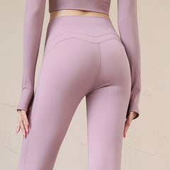 High Waist Seamless Yoga Pants Butt Lifting Fitness Slim Fit Yoga L