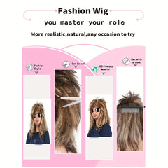 70s 80s Unisex Cosplay Wig Holiday Synthetic Wig