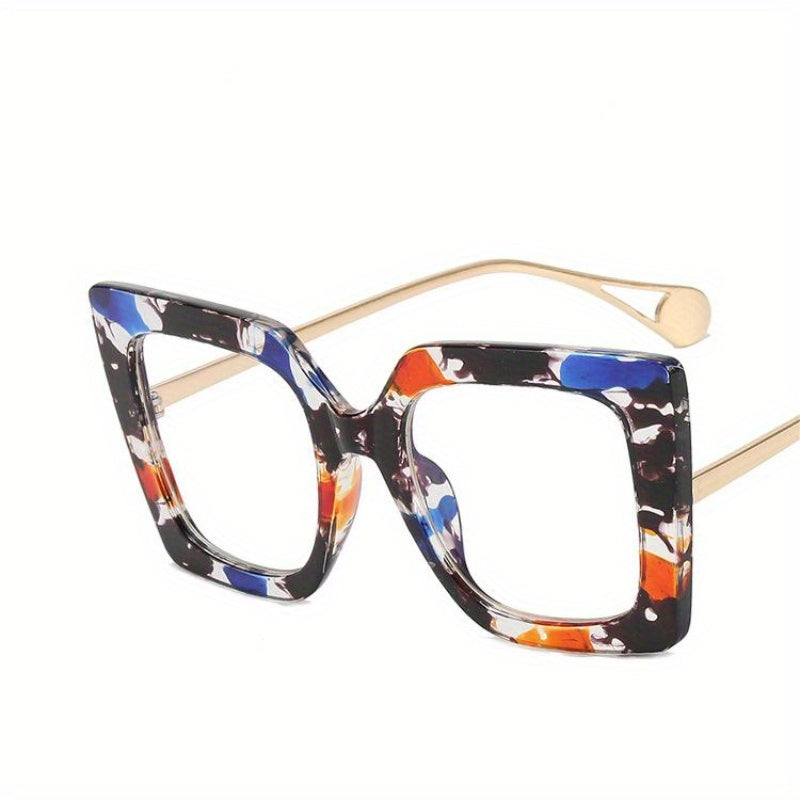 Square Frame Clear Lens Glasses Anti Light Reading Glasses