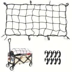 Multifunctional Elastic Cargo Luggage Net for Outdoor Wagon