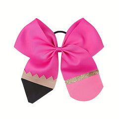 Fashionable Pencil Pattern Bow Hair Tie for Girls