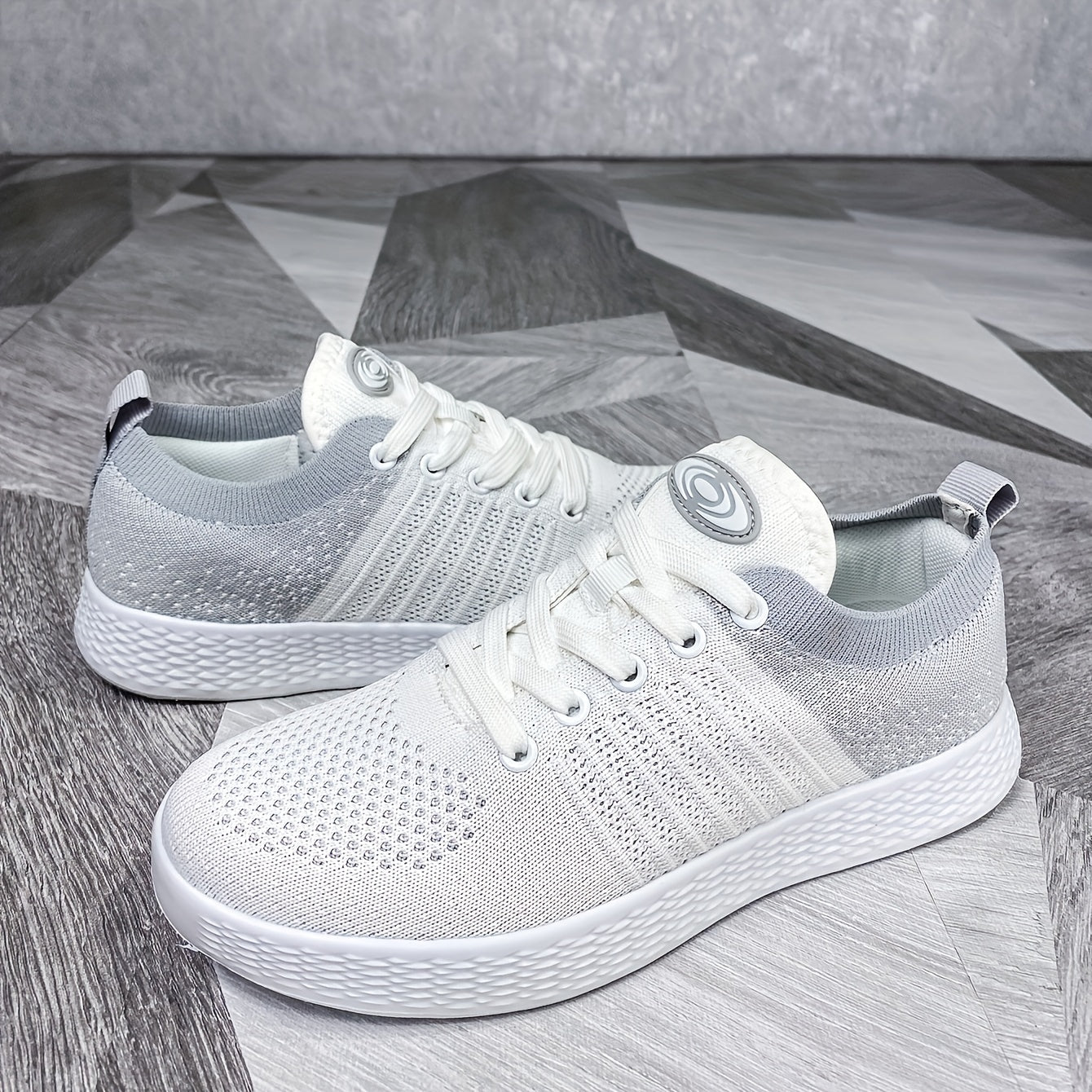 Men's Breathable Slip On Knit Sneakers Casual Outdoor Walking Shoes