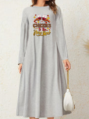 Wine Glasses & Leopard Slogan Print Nightdress