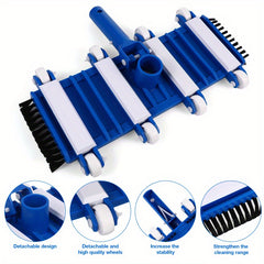 Weighted Pool Vacuum Head with Side Brushes for Swimming Pool or Hot Tub