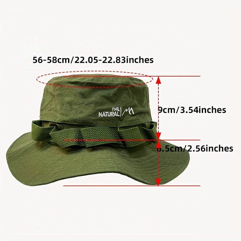 Quick Drying Boonie Hat Solid Mesh Sun Hat For Hiking