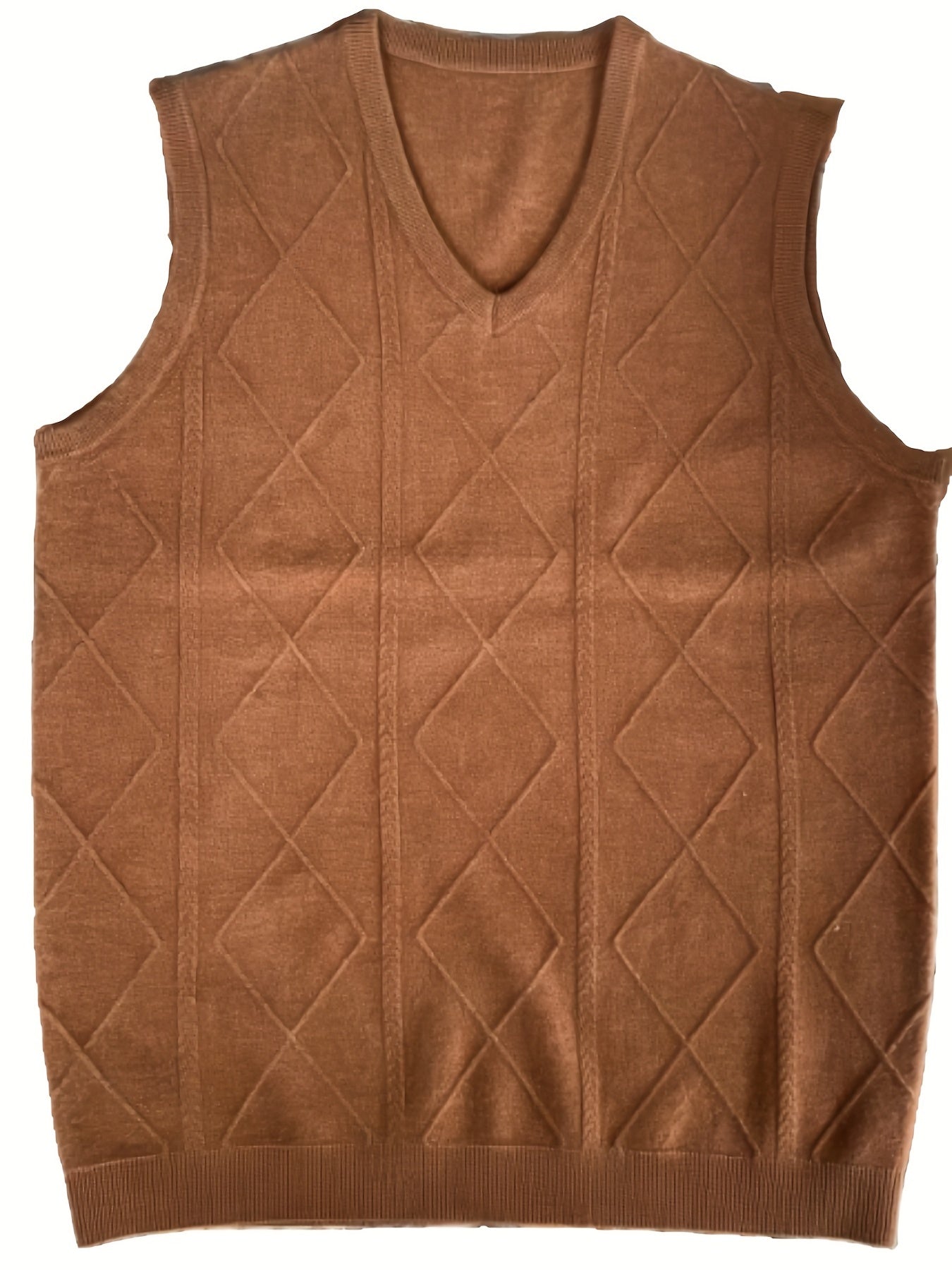 Men's Wool Knitted Vest for Autumn Winter