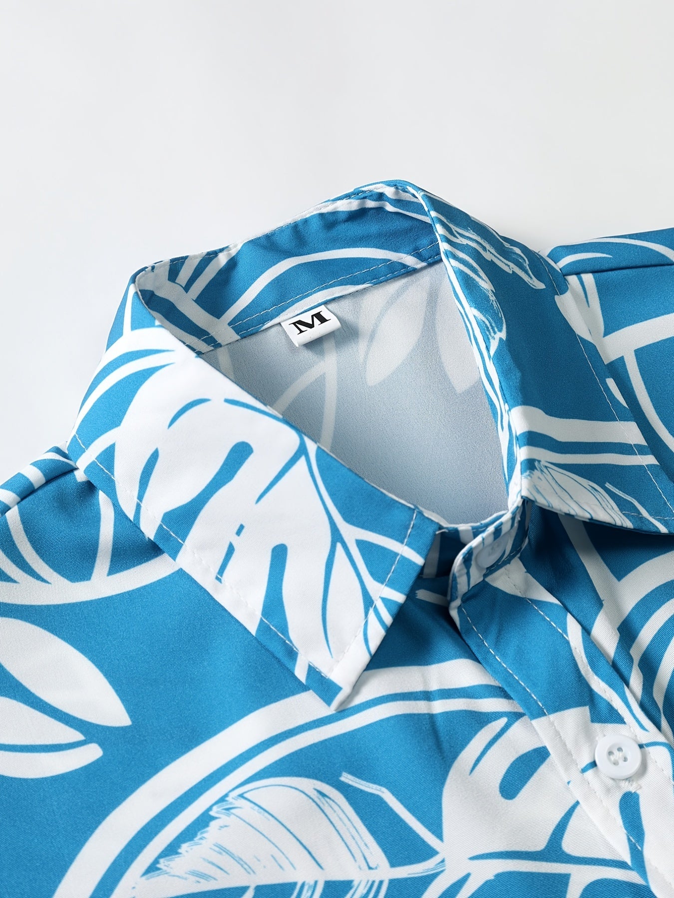 Tropical Hawaiian Shirt Men's Allover Print Button Up Short Sleeve
