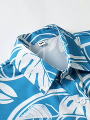 Tropical Hawaiian Shirt Men's Allover Print Button Up Short Sleeve