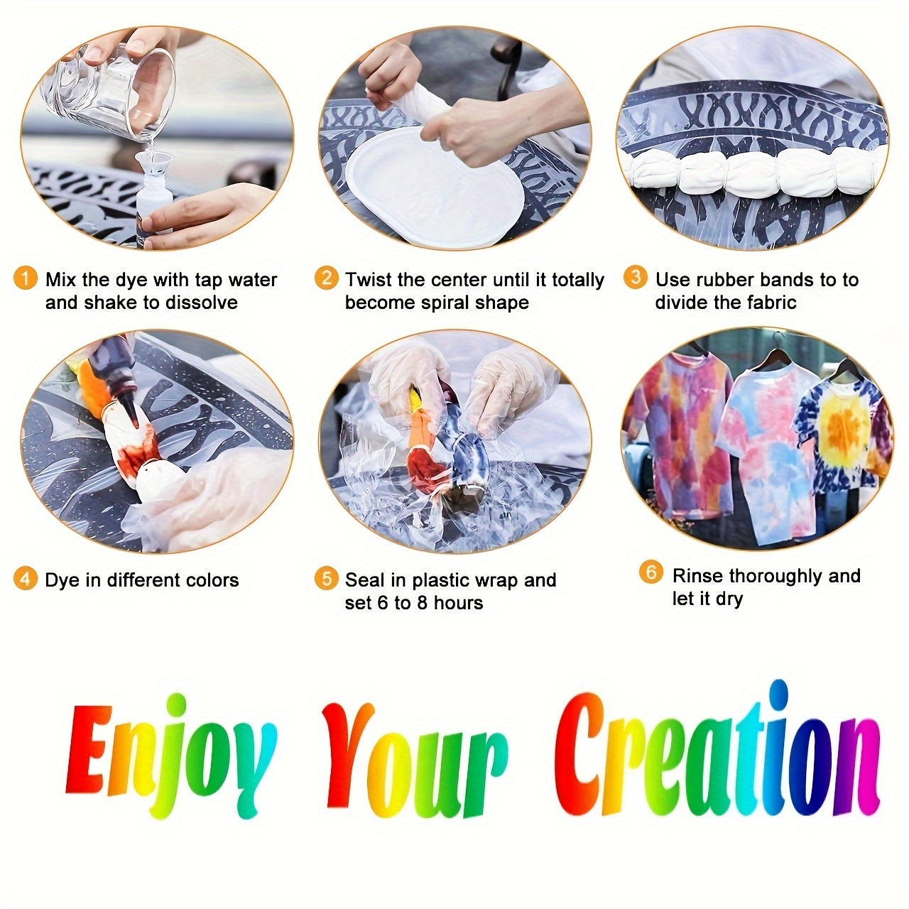Tie Dye Set for Fabric Dyeing
