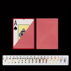 Large Print Poker Cards Frosted Waterproof Washable PVC Wear Resistant