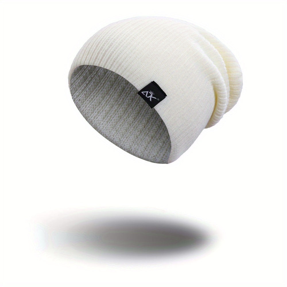 Candy Knit Beanie Unisex Skull Hat Lightweight Soft Ski Hats Women Men
