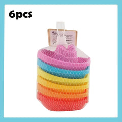 Rainbow Stacking Boats Non-Toxic Bath Toys for Boys and Girls