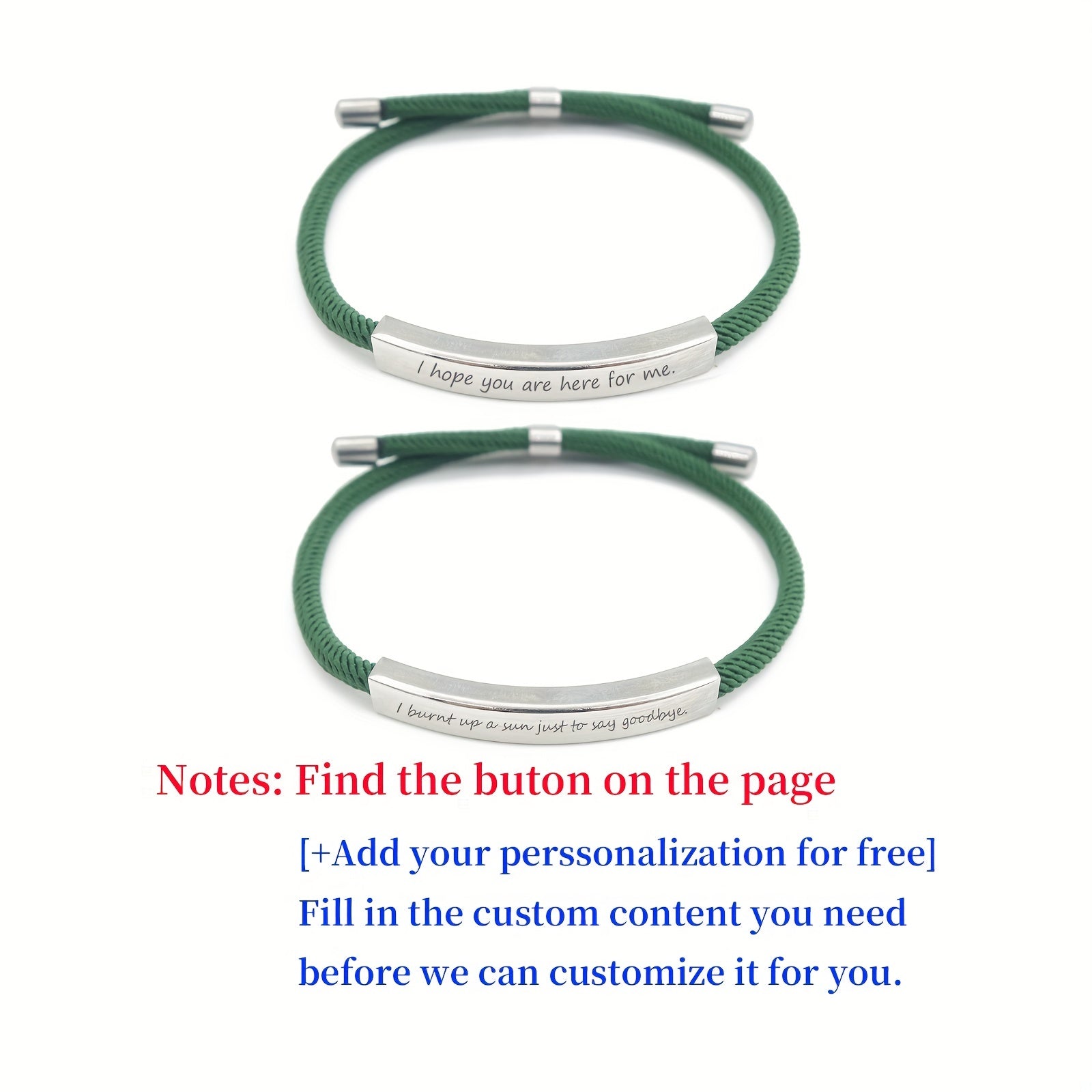 Custom Stainless Steel Pet Bracelet with Name Engraving