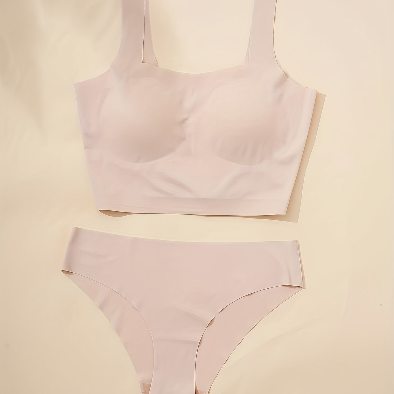 Soft Bra & Panties Set Comfy Tank Lingerie