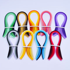 100pcs Gradient Paper Dip Strips DIY Origami