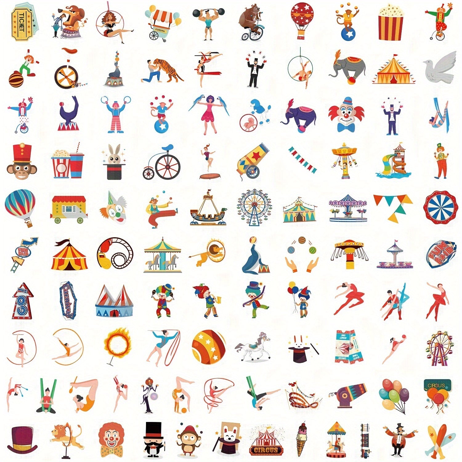 100pcs Nostalgic Objects Series Graffiti Stickers Waterproof DIY Sticker Pack