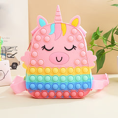 Unicorn Shaped Silicone Backpack for Kids