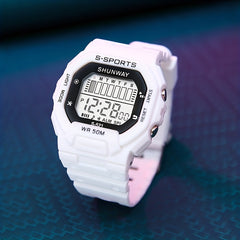 Youth LED Sports Watch 50M Waterproof Digital Electronic Watch For Kids
