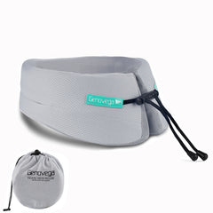 Adjustable Memory Foam Neck Pillow for Travel with Washable Cover