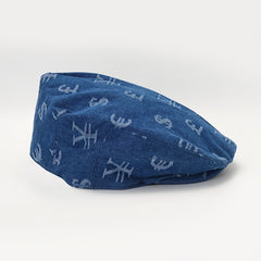 Denim Jacquard Currency Beret Hat Lightweight Cotton British Octagonal Hat