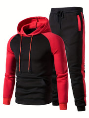 Men's Casual Hoodie & Sweatpants Set for Autumn Winter