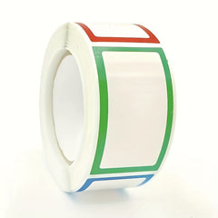 250 Blank Stickers Roll, 1" Self-adhesive for Classification Marking