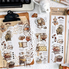 6pcs PET Piecewise Tape 7 24 3in 9 6in Decorative Stickers