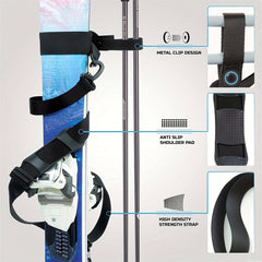 Adjustable Ski Board Shoulder Strap Hand held Fixing Strap