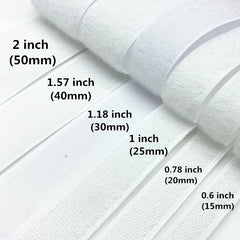 1Pair Nylon Mother Buckle Sewing Strap 0.91m Hook and Face Raw Adhesive