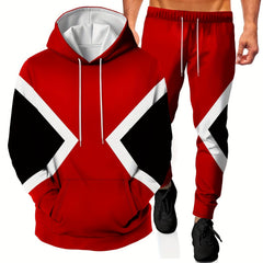 Men's 3D Print Hoodie Joggers Set