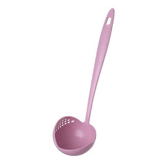 2 In 1 Leak Spoon Long Handle Plastic Soup Spoon