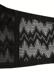 Geometric Pattern T-shirt Bra