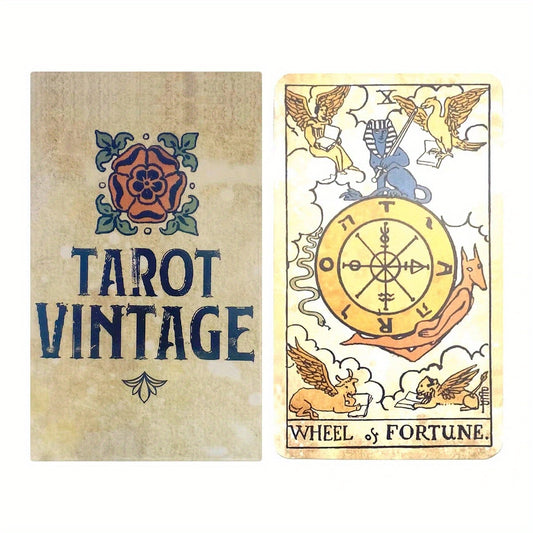 Vintage Elegance Classic Tarot Cards For Beginners - Desk/Board Card Collection