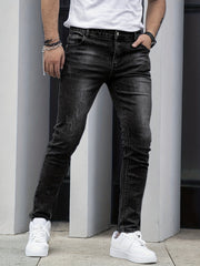 Men's Distressed Slim Fit Jeans