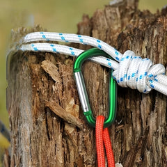 6pcs D Carabiners Waterproof Hanging Buckles For Climbing Hiking