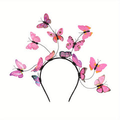Butterfly Fascinator Headband Tea Party Halloween Costume Hair Accessories